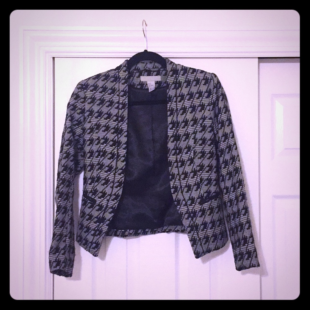Houndstooth blazer